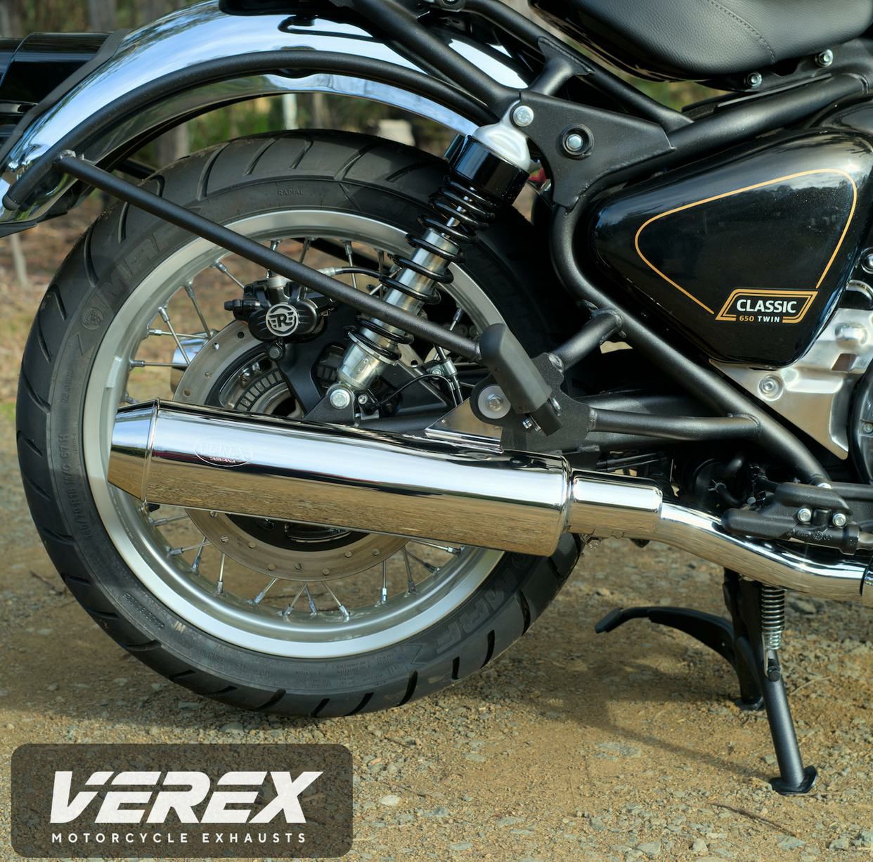 ロイヤルエンフェールド クラシック650 スリップオンマフラー VEREX
