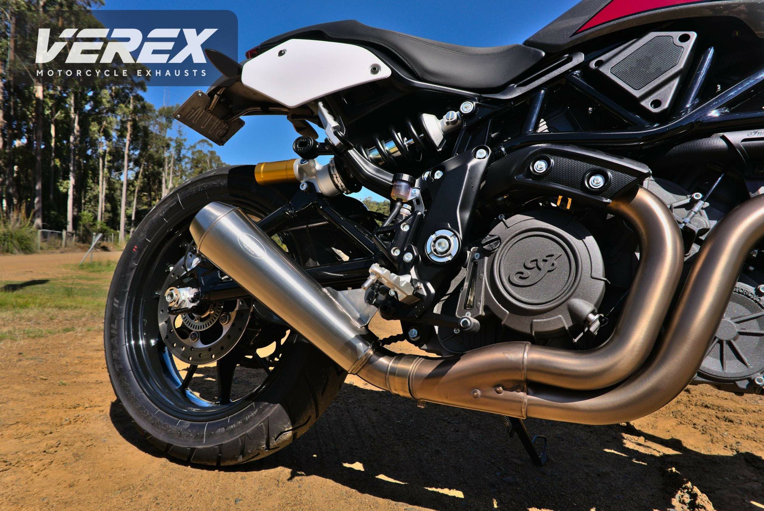 インディアン FTR1200 スリップオンマフラー（触媒レス） VEREX