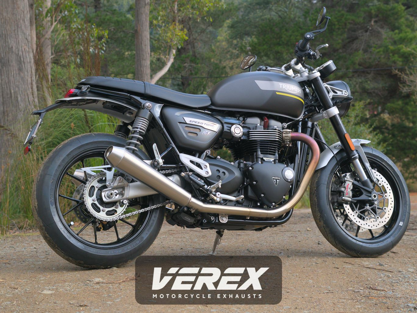 トライアンフ スピードツイン1200 19-24 スリップオンマフラー VEREX