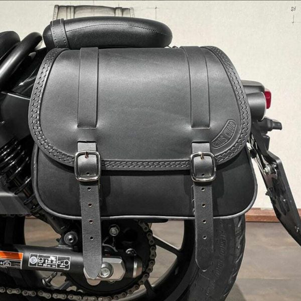 SHM レザー ボディバッグ ブラック | バイクカスタムパーツ専門店