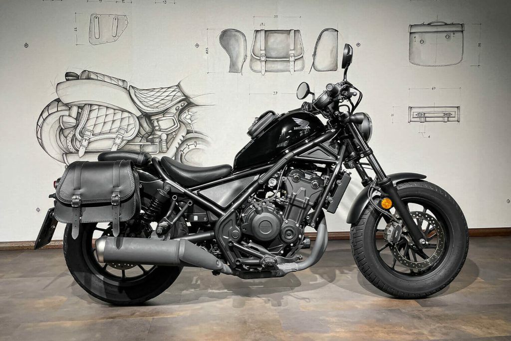 レブル250/500/1100 レザーサドルバッグ ニューチェロキー ピギー