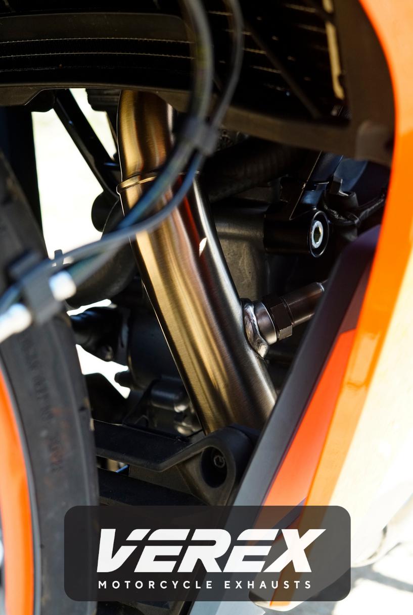 KTM RC390 エキゾーストヘッダー+ 触媒レス・リンクパイプセット VEREX