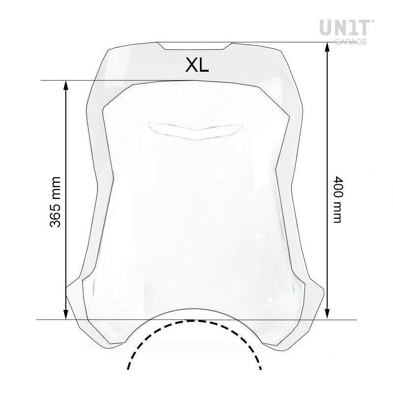 BMW RnineT アーバンGS (17-24) スクリーン XLサイズ クリア ユニットガレージ_3