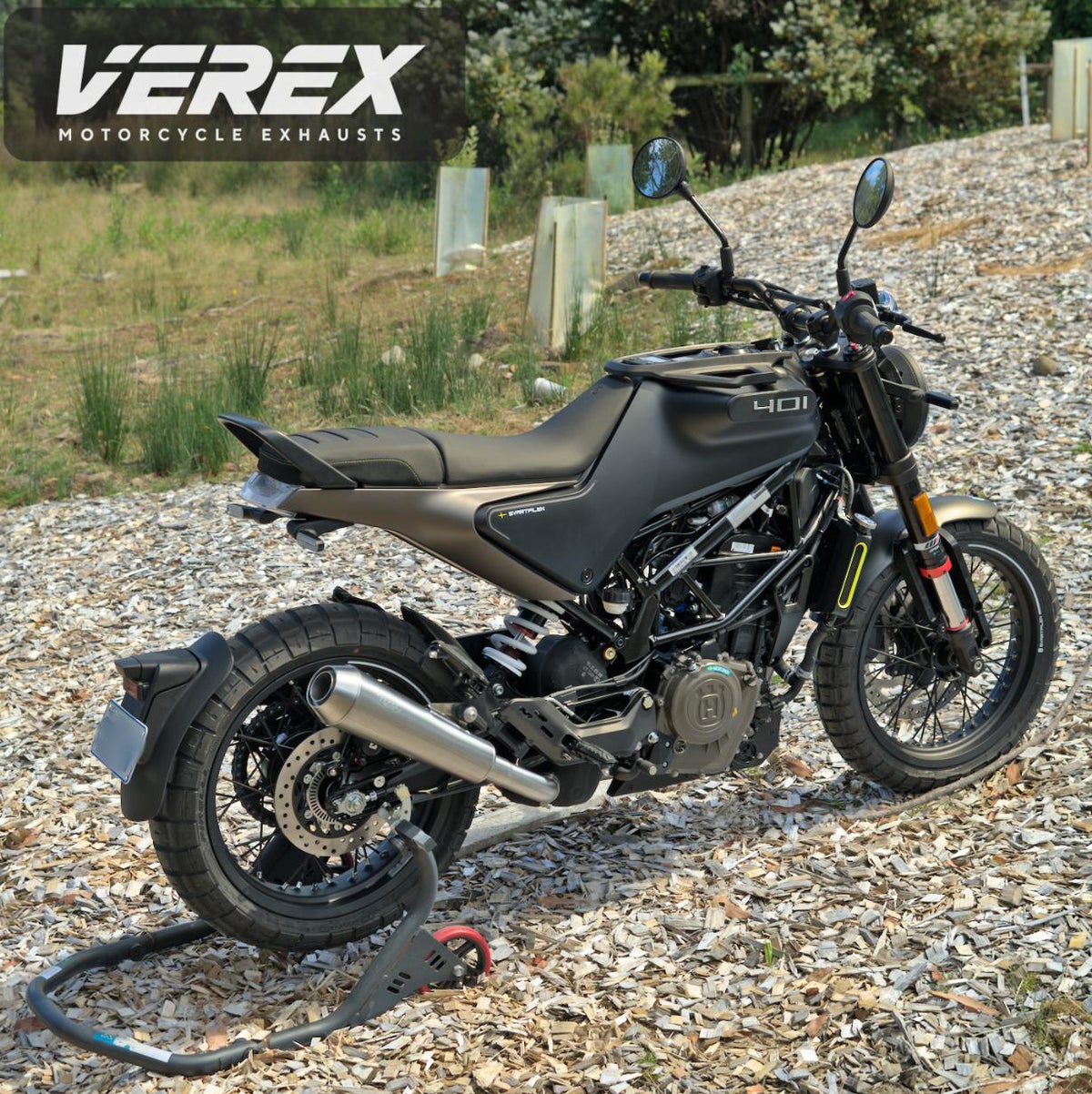 ハスクバーナ ヴィットピレン401/スヴァルトピレン401 21-24 スリップオンマフラー VEREX_4