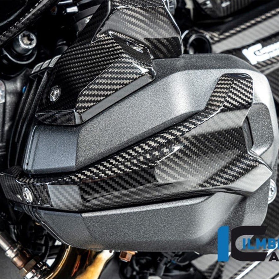 BMW R1300GS/R1300R/R1300RS 左シリンダーヘッドカバー（イグニッションカバー） グロスカーボン ILMBERGER