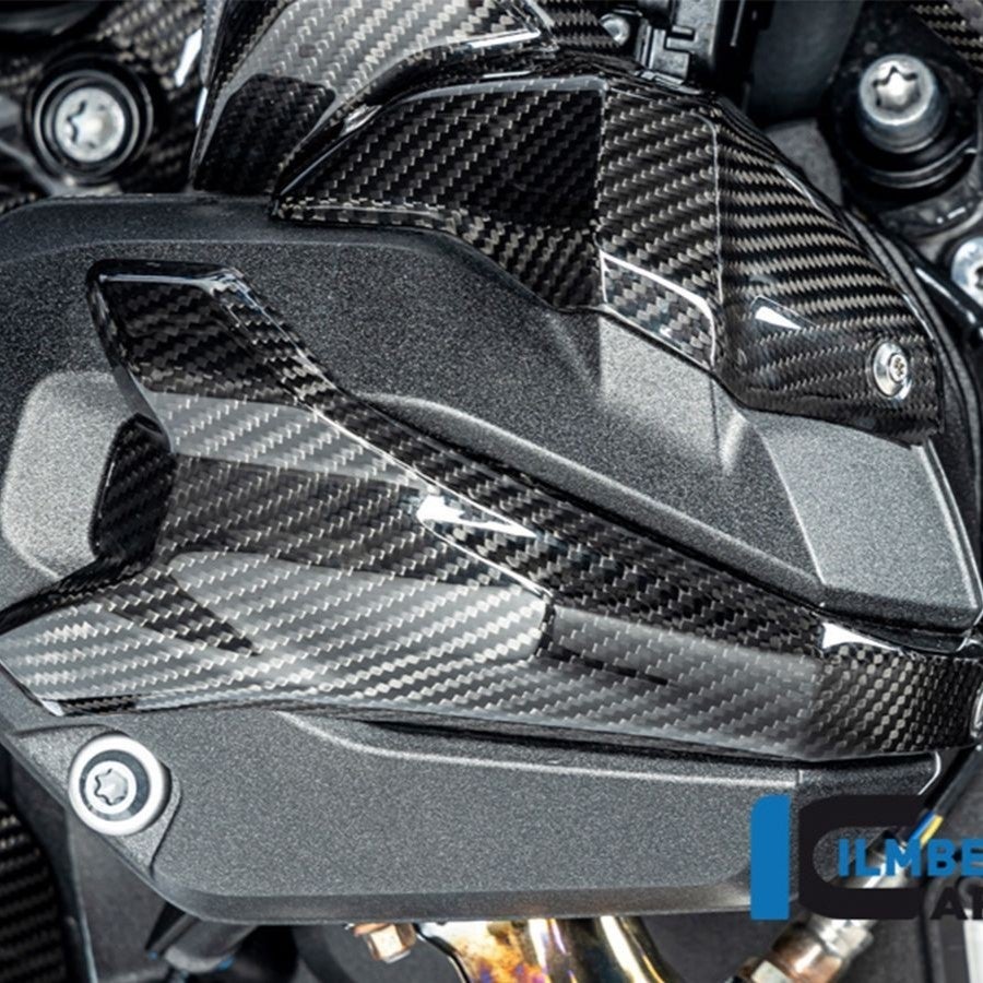 BMW R1300GS/R1300R/R1300RS 右シリンダーヘッドカバー（イグニッションカバー） グロスカーボン ILMBERGER