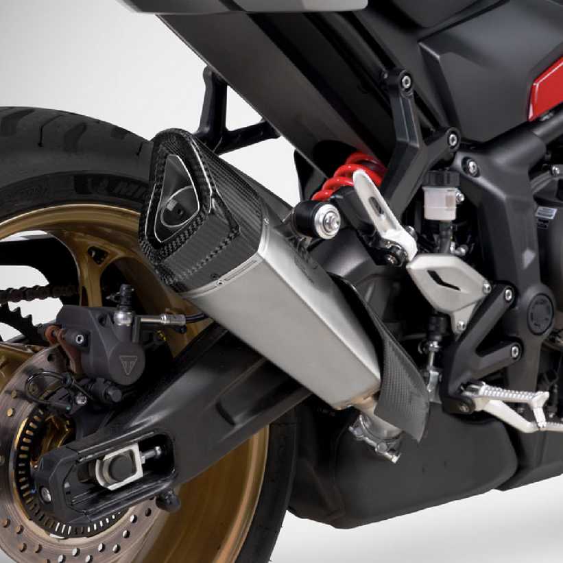 Triumph トライデント800 (26) スリップオンマフラー チタン Euro5+