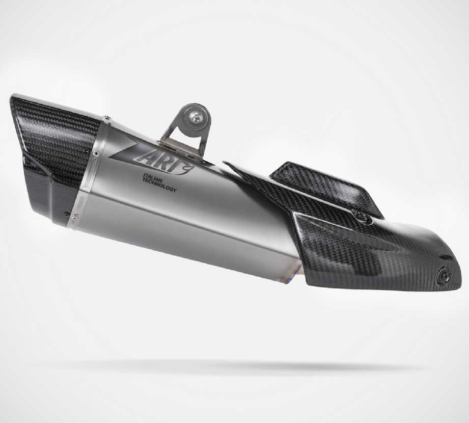 Triumph Trident 800 (26) スリップオンマフラー チタン Euro5+認証 Zard_4