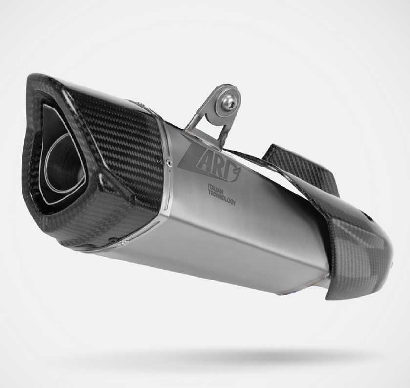 Triumph トライデント800 (26) スリップオンマフラー チタン Euro5+