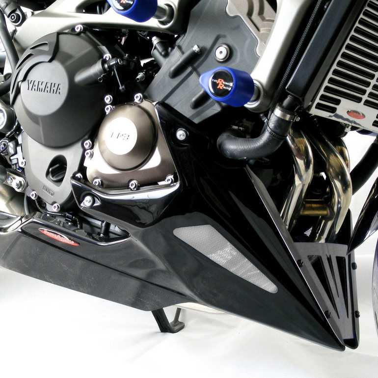 YAMAHA MT-09 (17-20) アンダーカウル ブラック/シルバー POWERBROPNZE_1