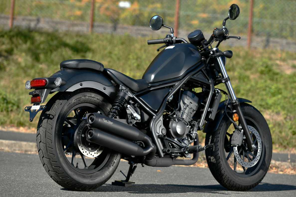 Honda レブル250 (型式：2BK-MC49) パワーヘッダーW マットブラック スリップオン BEAMS_2