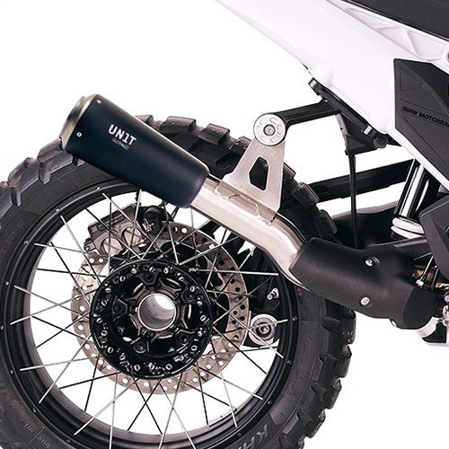 BMW R1300GS/ADV GPスタイル チタンスリップオンマフラー ブラック E