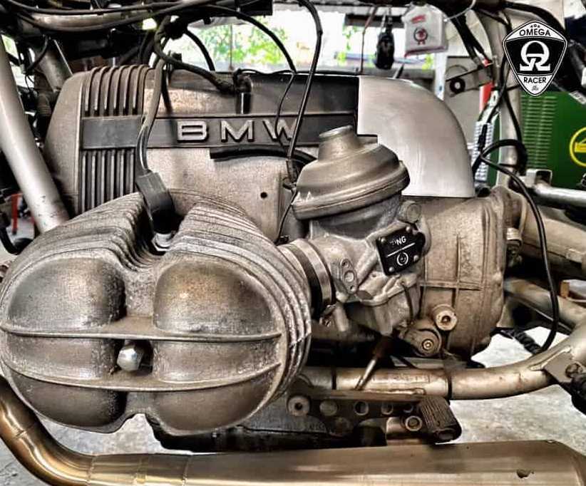 BMW R65/R80/R100 エアフィルターカバー アルミニウム製 Air Filter Cover Omega Racer_2