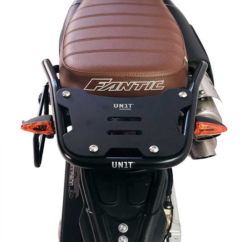 Fantic キャバレロ 125-250-500 パッセンジャーハンドル付きリアラック Unit Garage_2