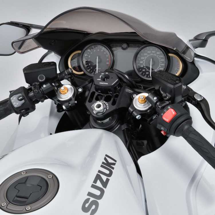 SUZUKI ハヤブサ(21-) スポーツライディングハンドルキット ブラック TG-RUN×OVER_1