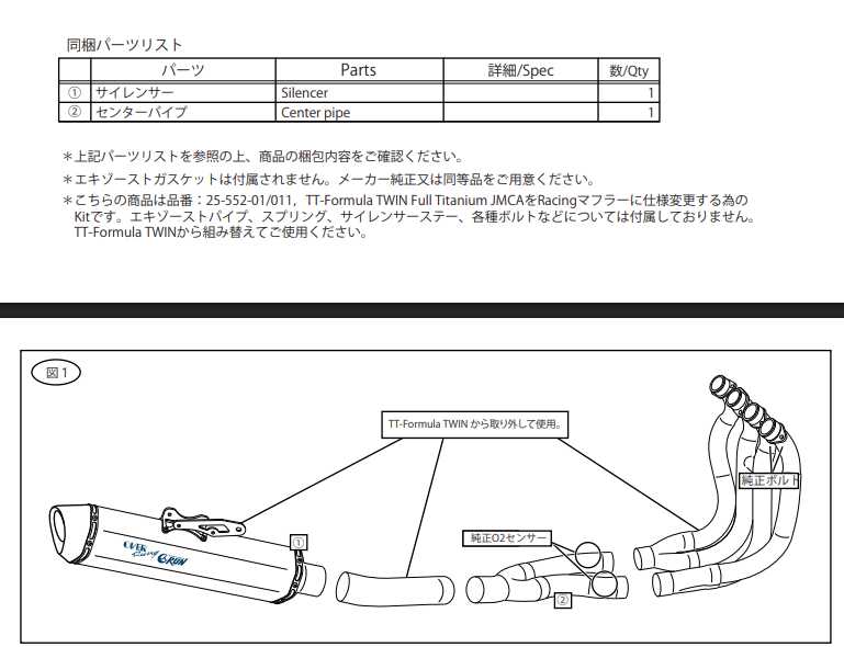 Suzuki ハヤブサ (21-) TTフォーミュラー RS レーシング フルチタンコンバージョンキット ポリッシュ TG-RUN×OVER_2