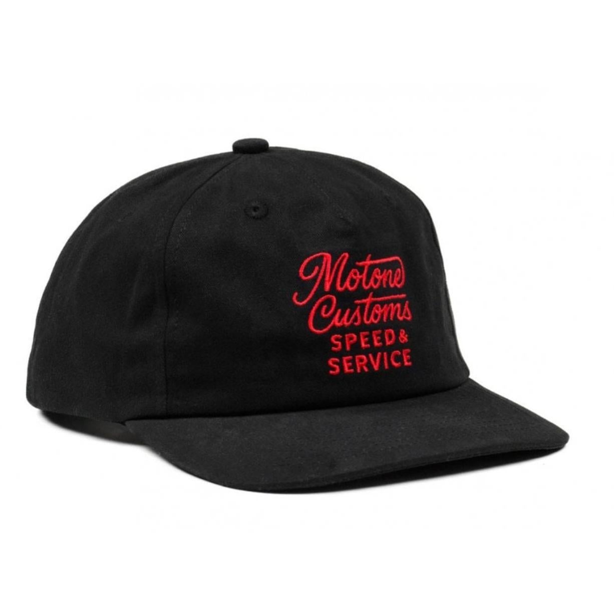 モートーン SPEED＆SERVICE ビンテージ キャップ ブラック Motone