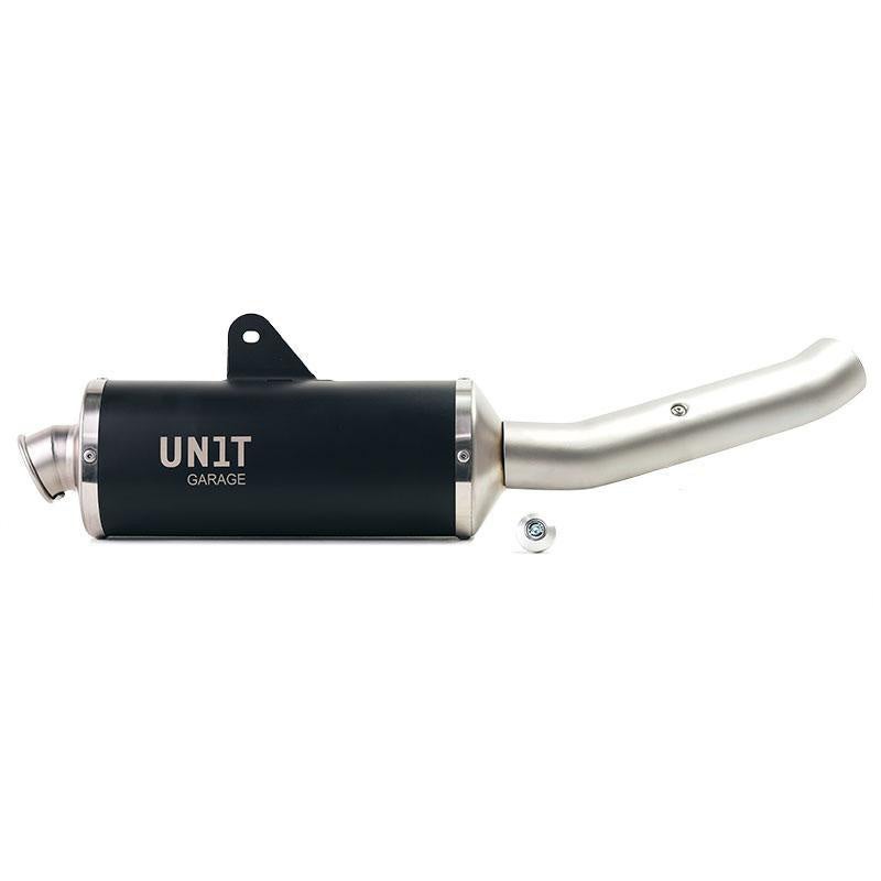 デザートX 22- チタン スリップオンマフラー ブラック UNIT GARAGE