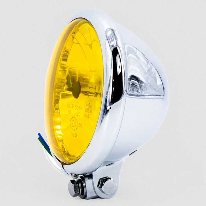 ヴィンテージBATESヘッドライト Round Motorcycle Headlight FCR Accessoires_4