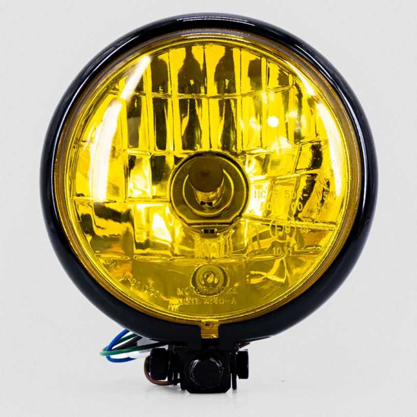 ヴィンテージBATESヘッドライト Round Motorcycle Headlight FCR