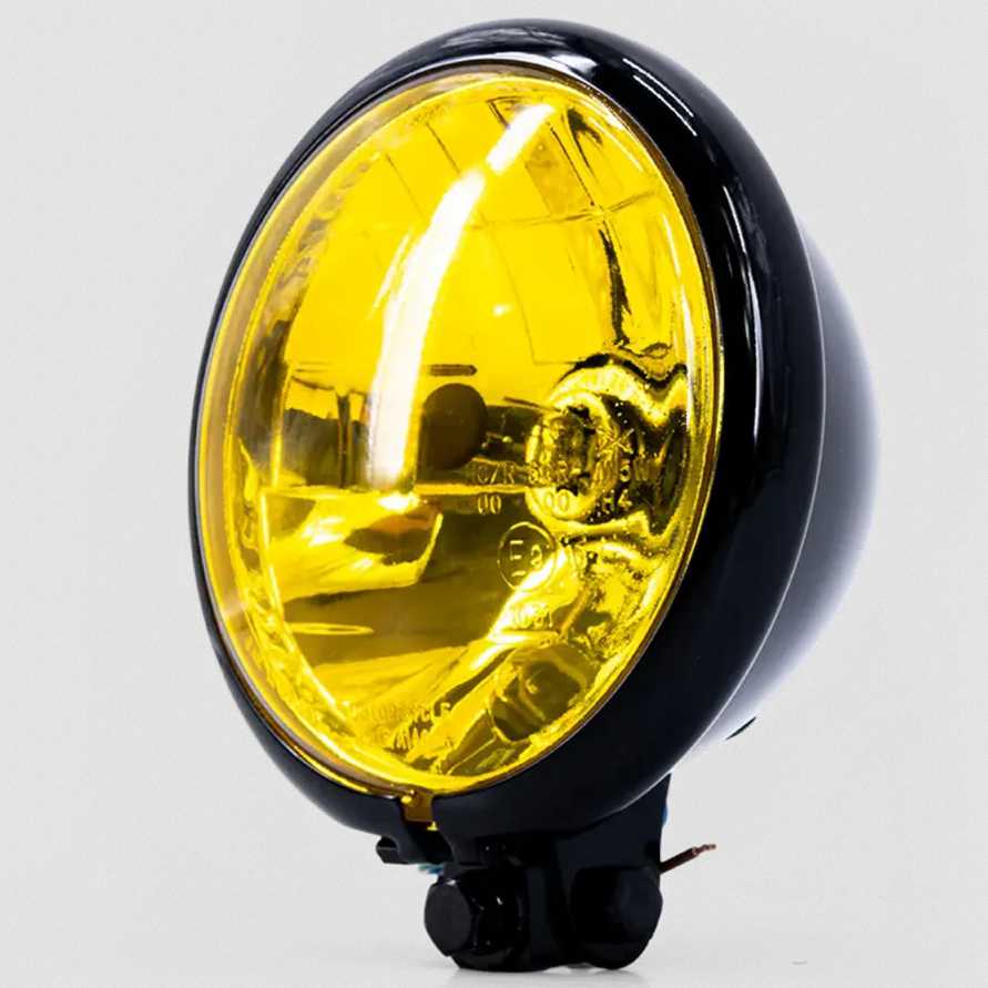 ヴィンテージBATESヘッドライト Round Motorcycle Headlight FCR Accessoires_8