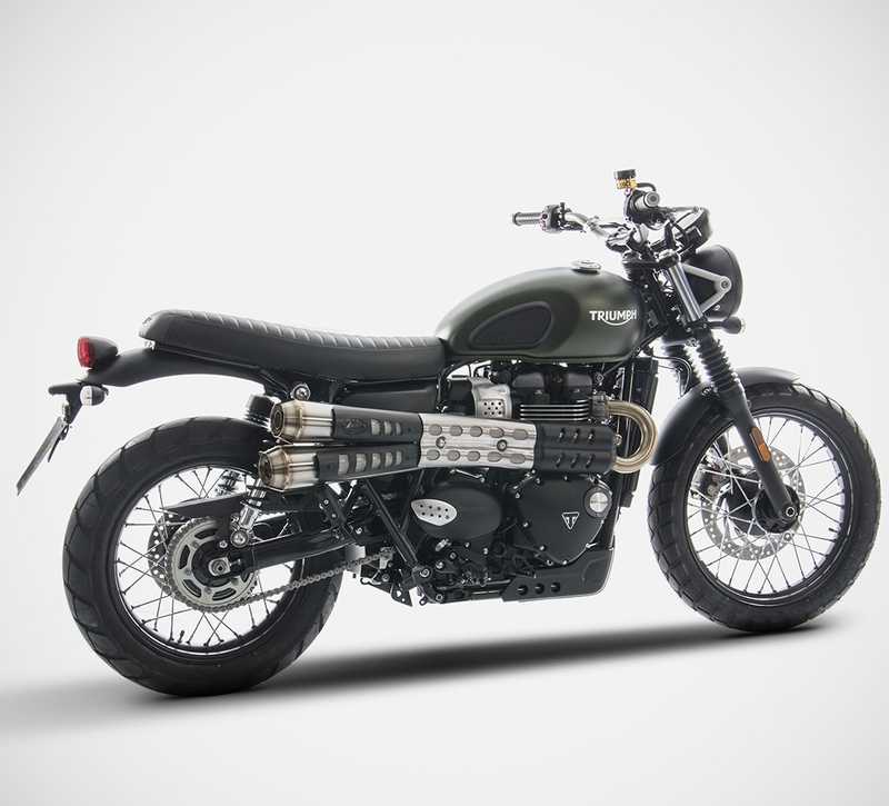 Triumph Scrambler 900 (24-25) コニカル スリップオンマフラー