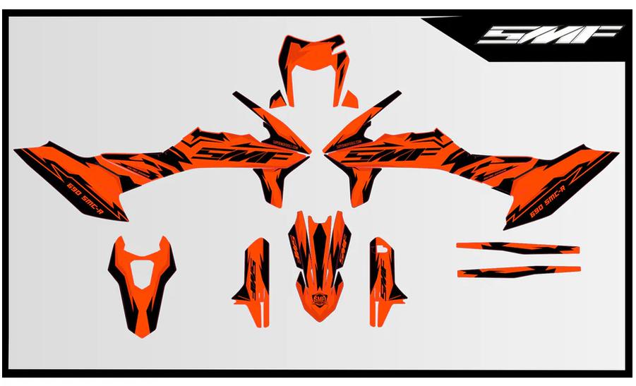 KTM690SMC R SMF デカールキット＃4 SUPERMOFOOLS | バイクカスタム