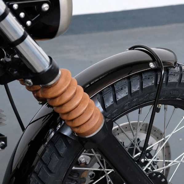Triumph Bonneville T100 (00-15) フロントロングフェンダー（ブラックエポキシプライマー仕上げ） BAAK_1