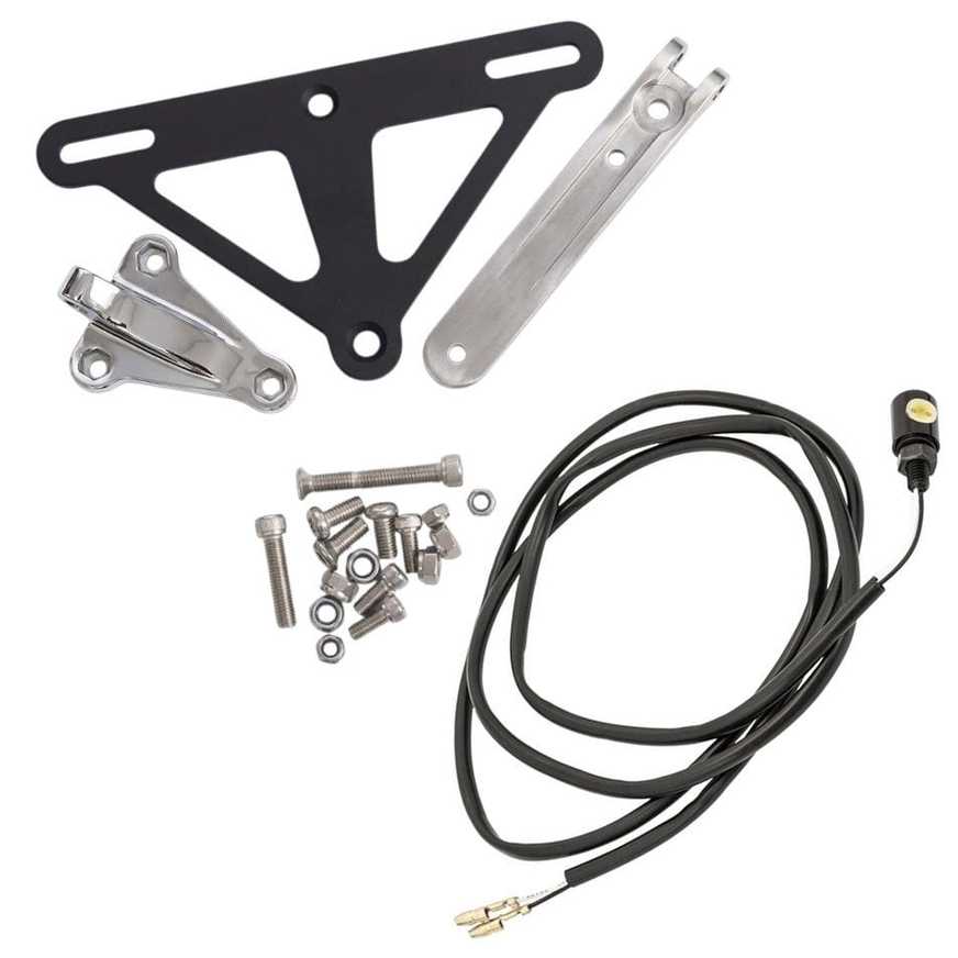 Triumph 水冷（LC）Triumph Modern Classicシリーズ ナンバープレートブラケット UNDERTAKER + ナンバー灯 Pillbox Motone_3