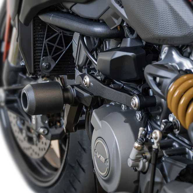 DUCATI モンスター/ハイパーモタード V2 (26-) フレームスライダー(クラッシュプロテクション) Evotech Performance_4