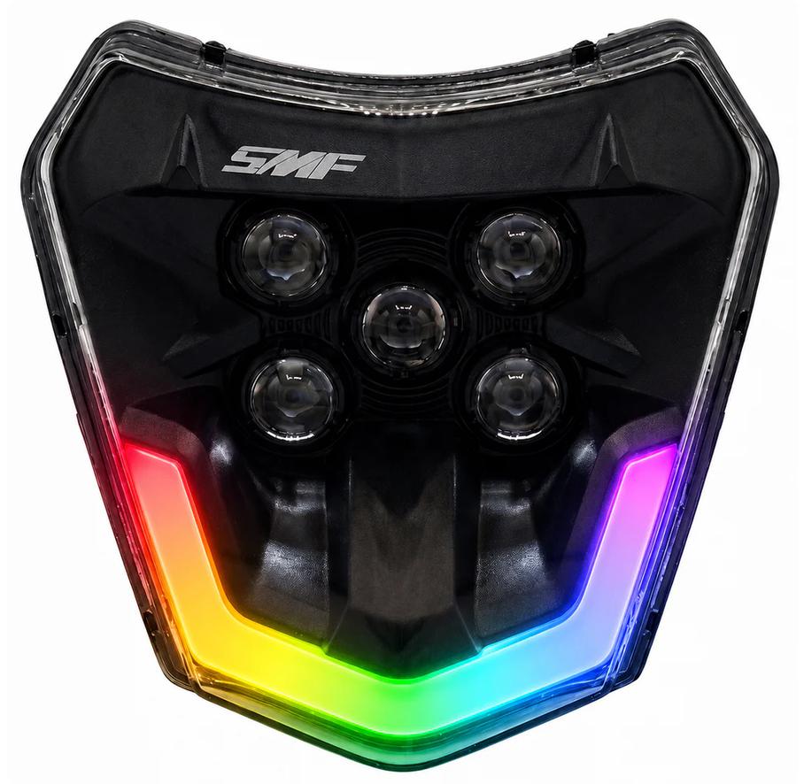 KTM 690SMC R /EXC/EXC-F LED ヘッドライトセット RGBレインボー