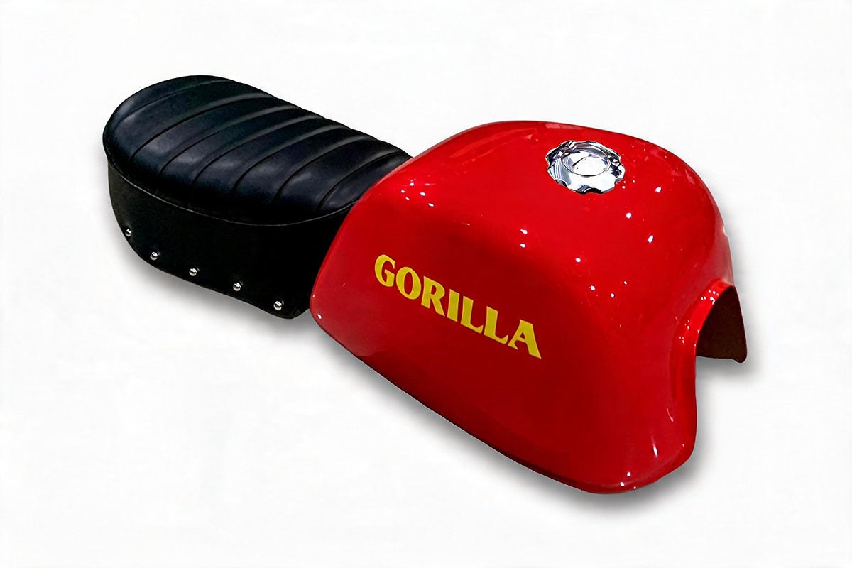 モンキー125 Gorilla ゴリラタンク＆シートセット G+Note レッド 8ft