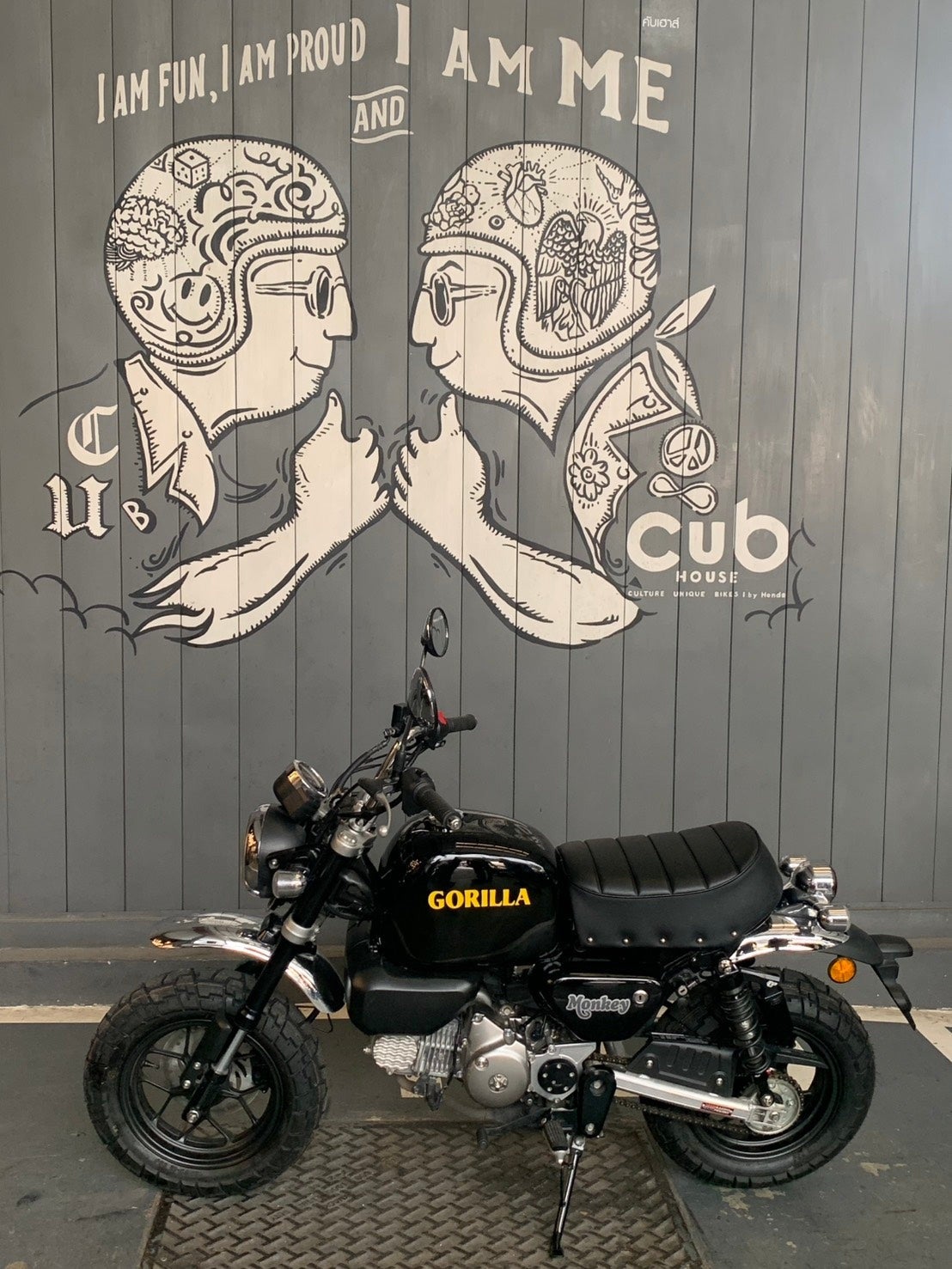 モンキー125 Gorilla ゴリラタンク＆シートセット G+Note ブラック 8ft