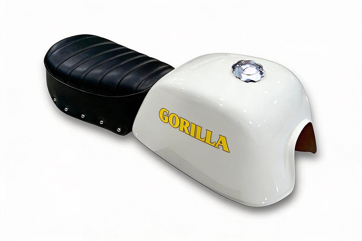 モンキー125 Gorilla ゴリラタンク＆シートセット G+Note ホワイト 8ft