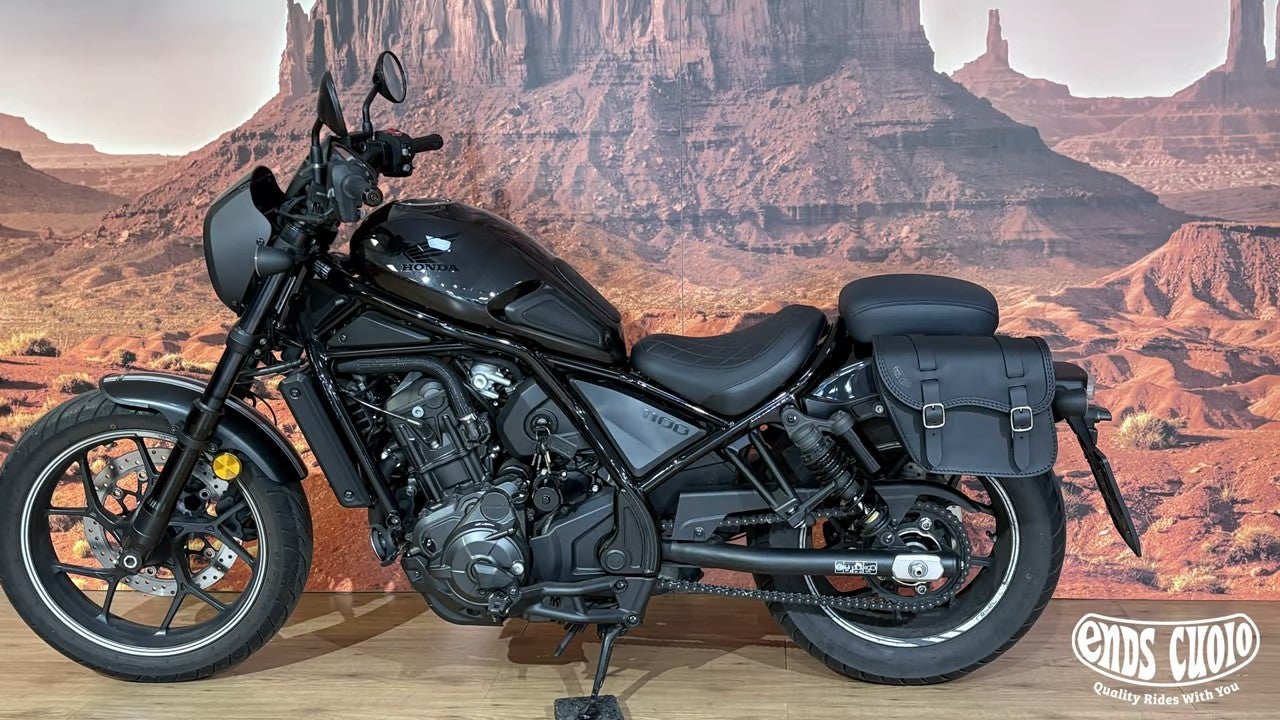 ホンダ レブル1100 サイドバッグ Kurt レザーサドルバッグ Ends Cuoio