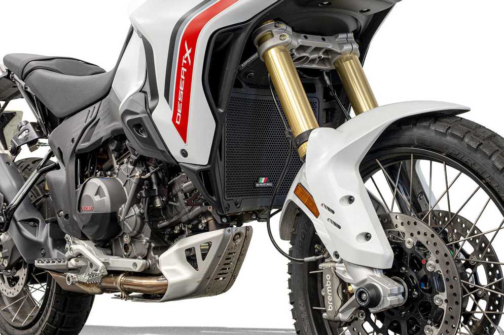 Ducati デザートX V2 (26-) ラジエーターガード Evotech Performance_2