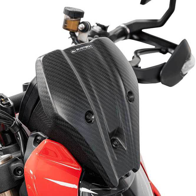 Ducati ハイパーモタード V2 (26-) カーボンフライスクリーンEvotech Performance_1