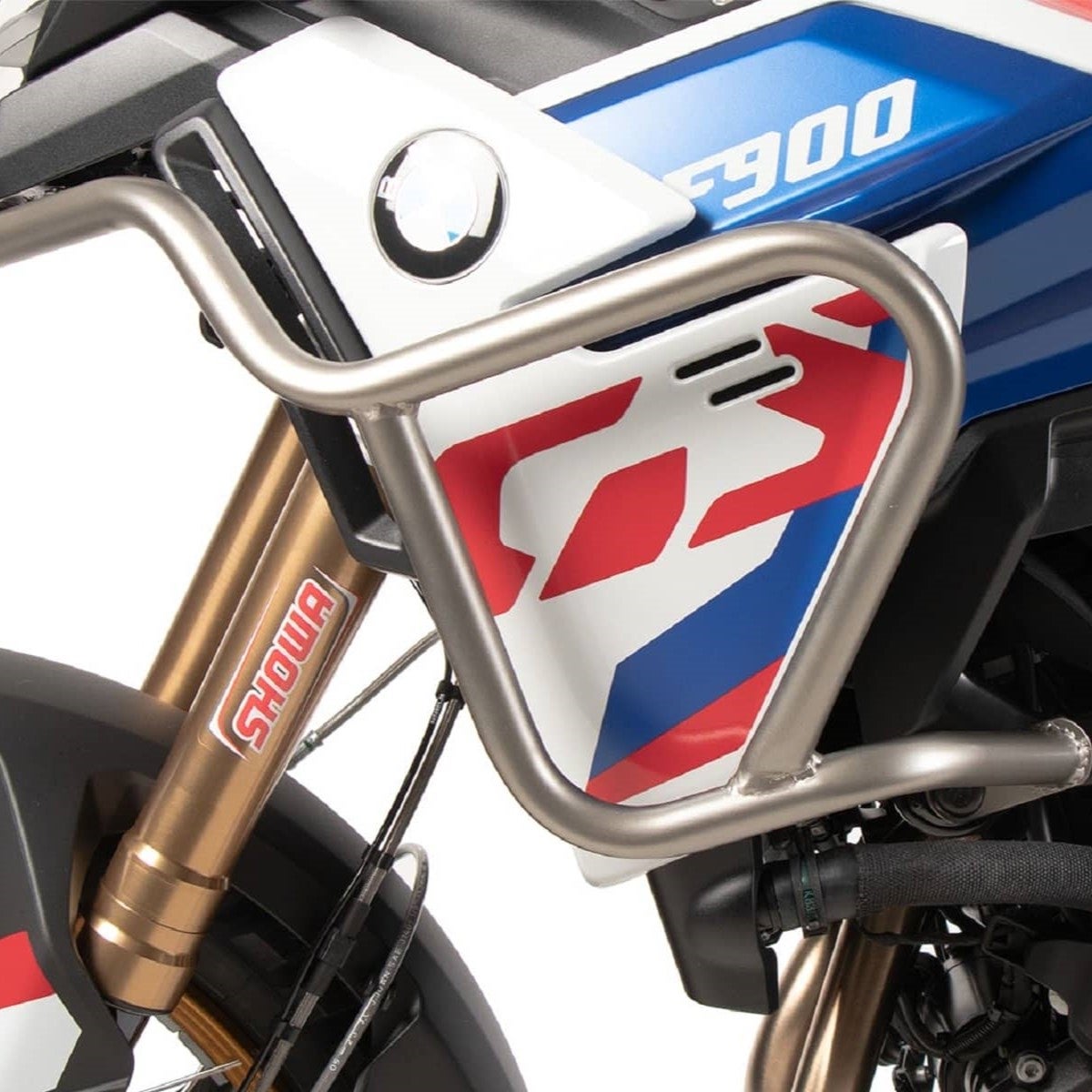  5026534 00 22 のBMW F900GS用ステンレスタンクガード