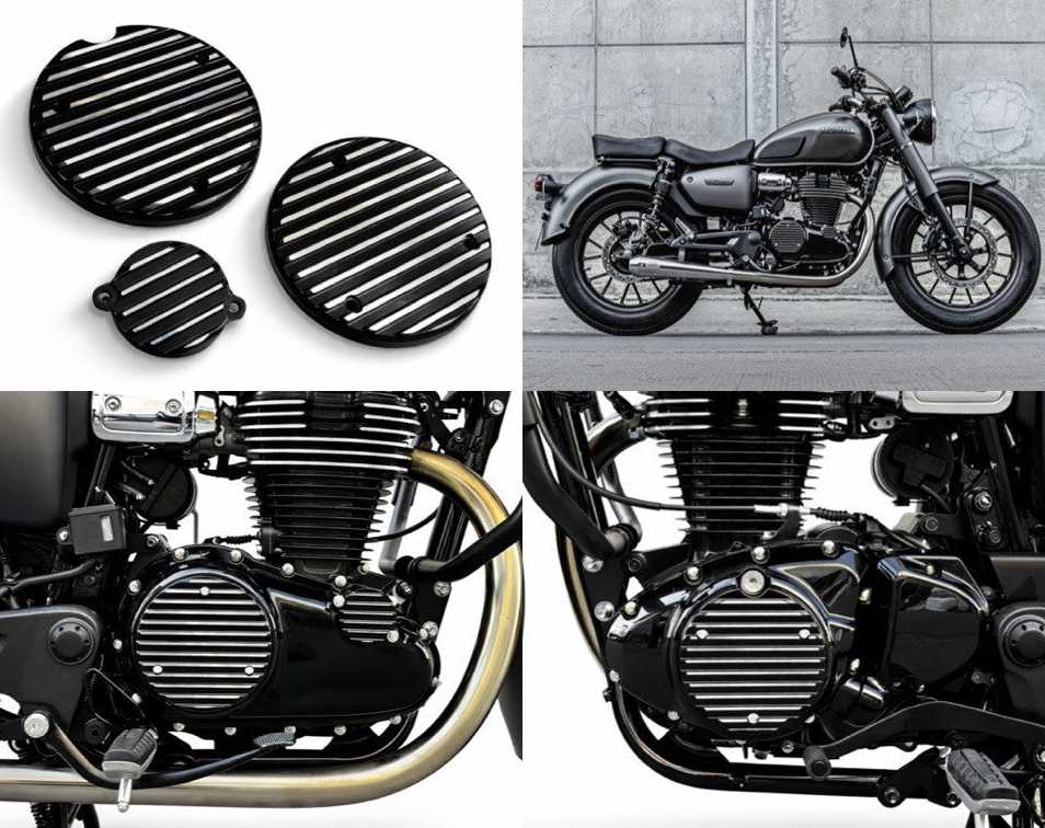 Honda GB350 / GB350 C / GB350 S (21-) エンジンカバーセット 3ピース Engine Cover Set K-SPEED_4