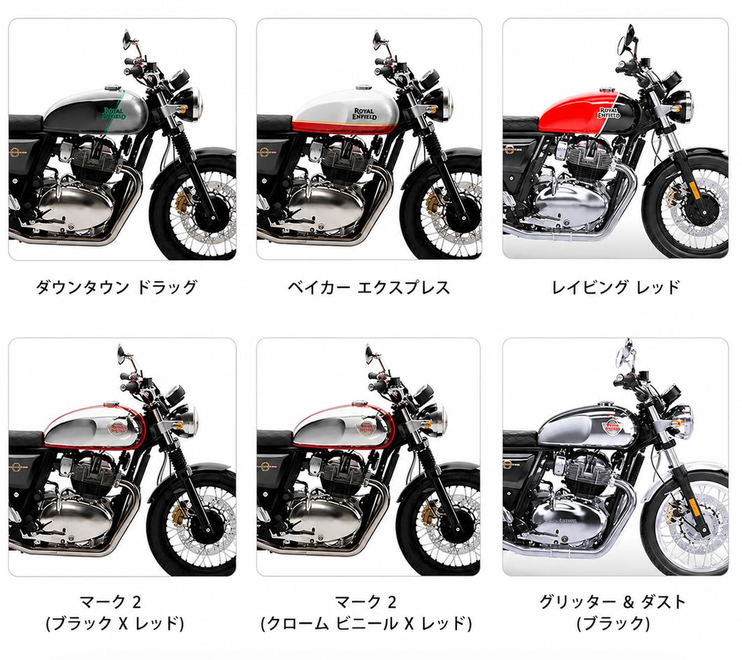 ロイヤルエンフィールドインターセプター650/コンチネンタルGT 650