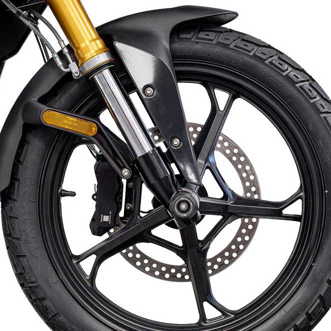 BMW F450GS (26-) フロントアクスルスライダー(スピンドルボビン) Evotech Performance_2