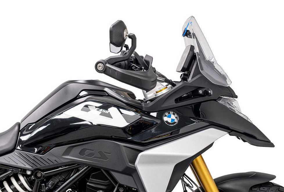 BMW F450GS (26-) 純正ハンドガード対応バーエンドミラー（スポーツ） Evotech Performance_2