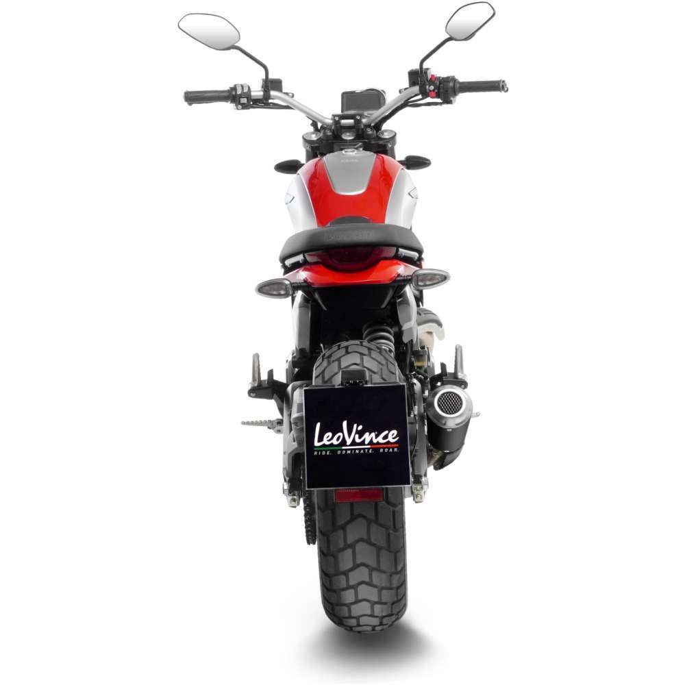 ドゥカティ スクランブラー800 LV-10 ブラックエディション スリップオンマフラー LeoVince(レオビンチ)