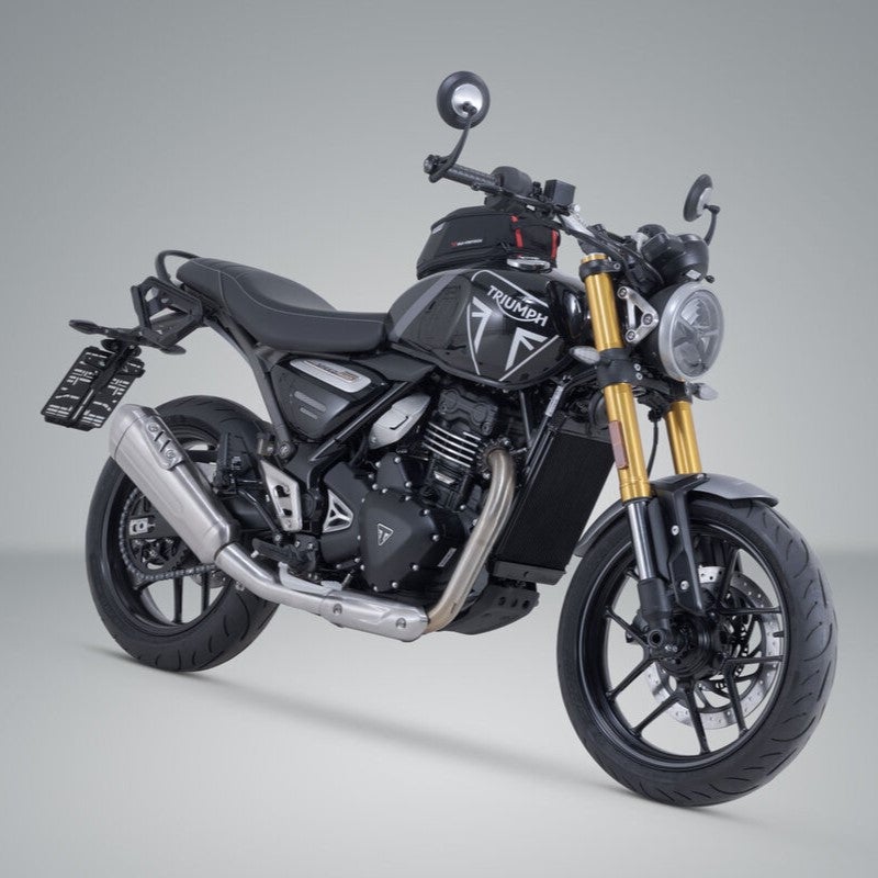 トライアンフ スピード400／スクランブラー400 X サイドキャリア V-LOC 右側 SW-MOTECH