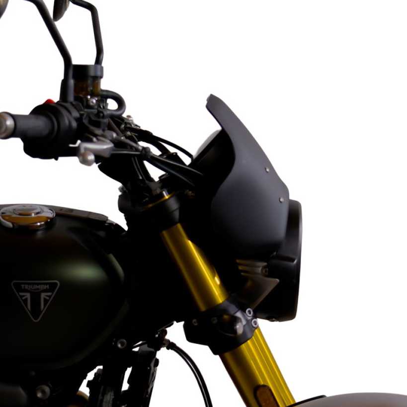 Triumph Scrambler 900 (26-) ブラックフロントフェアリング Unit Garage_2