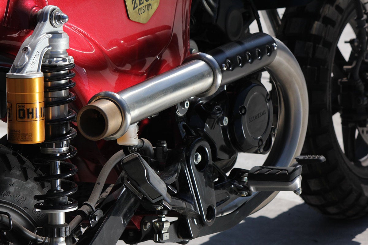 DAX ダックス ST125 ZEUS MADDAX CUSTOM エキゾーストマフラー(真鍮製