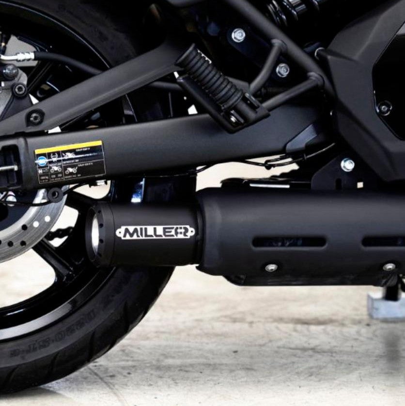 カワサキバルカンS ⭐︎フルエキマフラーTBR⭐︎VULCAN S カワサキ バルカンS フルエキゾーストマフラー 2in1 ショート ブラック