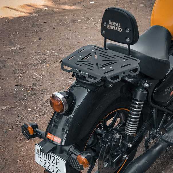 ロイヤルエンフィールド メテオ350 (21-) ライダーバックレストブラケット付ピリオンラゲッジラック ADV TRIBE_1