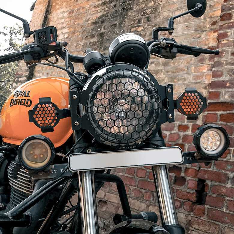 ロイヤルエンフィールド メテオ350 (21-) 補助灯ホルダーステー ADV TRIBE_1