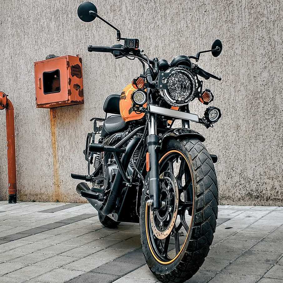 ロイヤルエンフィールド メテオ350 (21-) 補助灯ホルダーステー ADV TRIBE_3